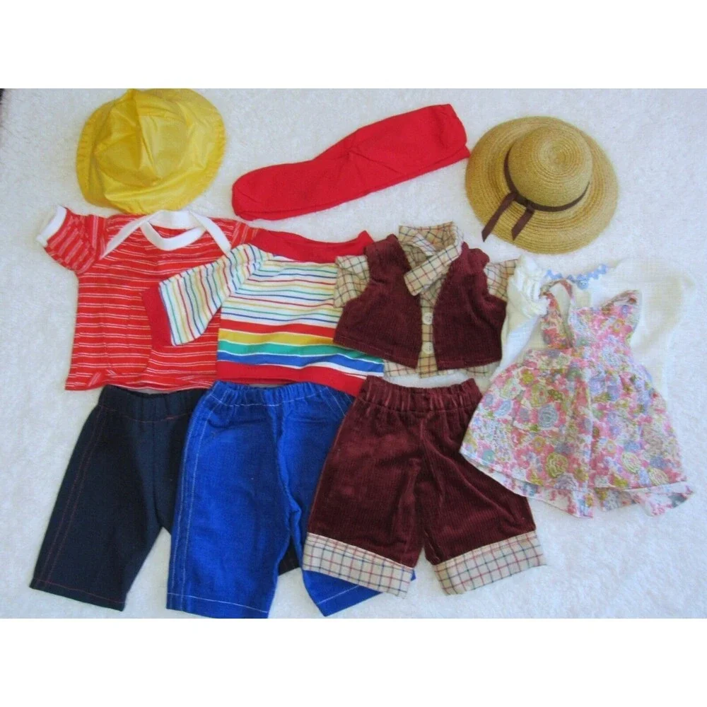 1980s Doll Clothing Outfits Lot Boys Girls Unisex Accessories Vintage No Brand